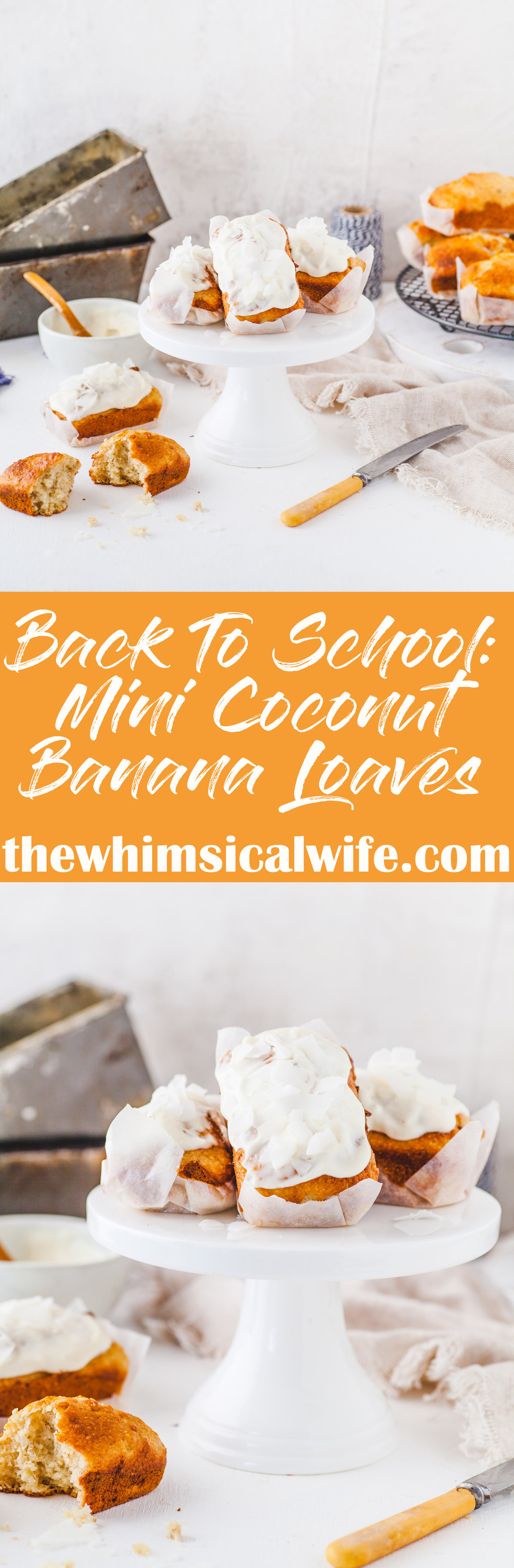 Back To School: Mini Coconut Banana Bread {Dairy & Nut Free}